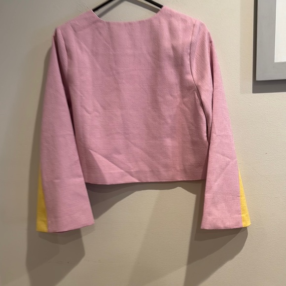 NWT Tuckernuck Pink Textured Fabric Pop of Peony Maxine Top Small - Picture 6 of 12